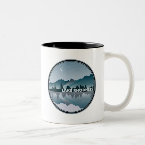 Lake Rhodhiss North Carolina Reflection Two_Tone Coffee Mug