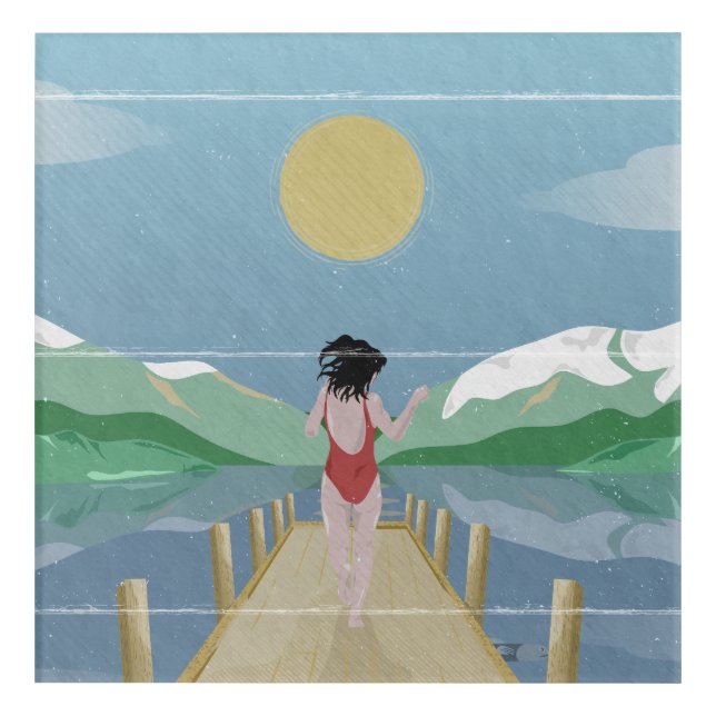 Lake Rotoiti New Zealand Acrylic Print (Front)