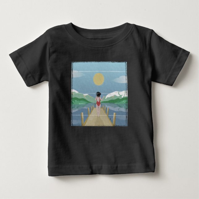 Lake Rotoiti New Zealand Baby T-Shirt (Front)