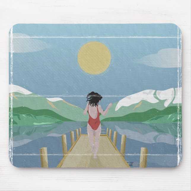Lake Rotoiti New Zealand Mouse Pad (Front)