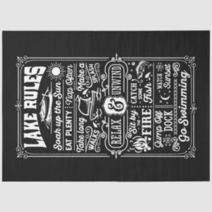 Lake Rules Tissue Paper