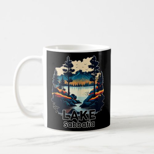Lake Sabbatia T Shirt Retro Minimalist Lake Sabbat Coffee Mug