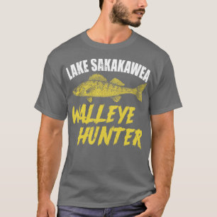 Lake Sakakawea Walleye Hunter T-Shirt