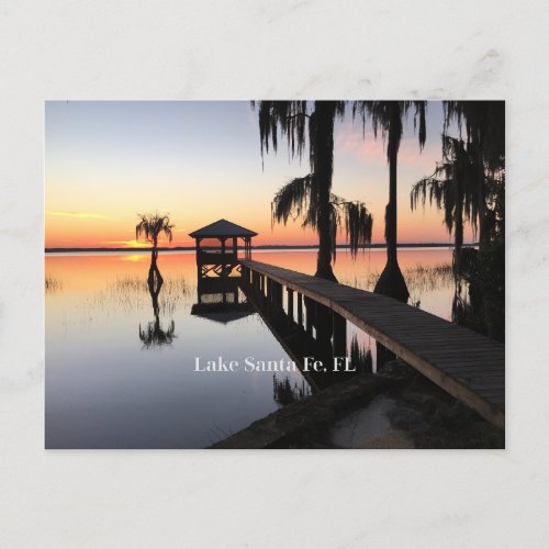 Lake Santa Fe Florida scenic photograph Postcard