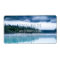 Lake Scene Pine Trees | Rustic Nature Photo Blue