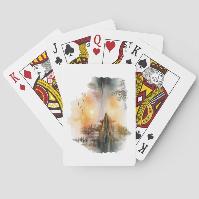 Lake Scene Playing Cards (Back)