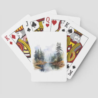 Lake Scene Playing Cards
