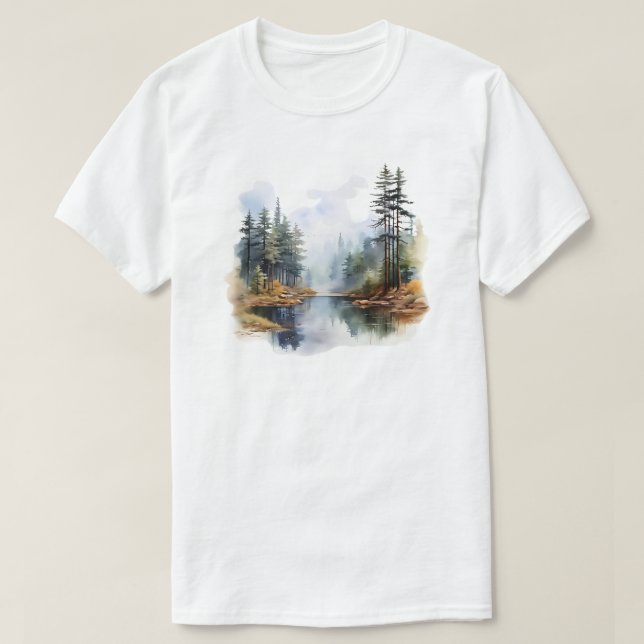 Lake Scene T-Shirt (Design Front)