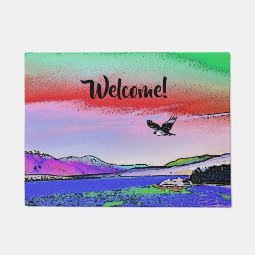 Lake Scene Welcome Doormat