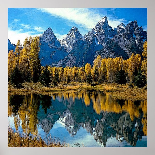 Lake Scenery Canvas Print (Front)