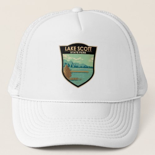 Lake Scott State Park Kansas Badge Trucker Hat