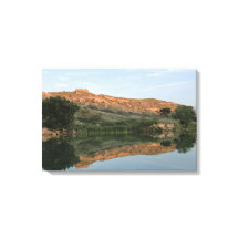 Lake Scott State Park - Reflection Wrapped Canvas
