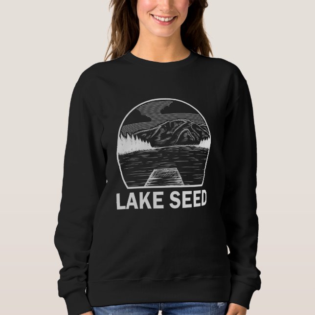 Lake Seed Georgia Funny Fishing Camping Summer Sweatshirt (Front)
