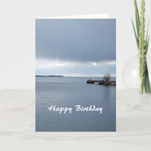 lake serenity happy birthday card