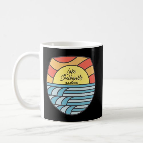 Lake Shelbyville Illinois Il Sunset Vacation Coffee Mug