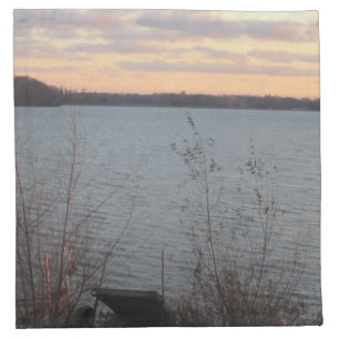 Lake Shore Sunset Napkins - Set of 4