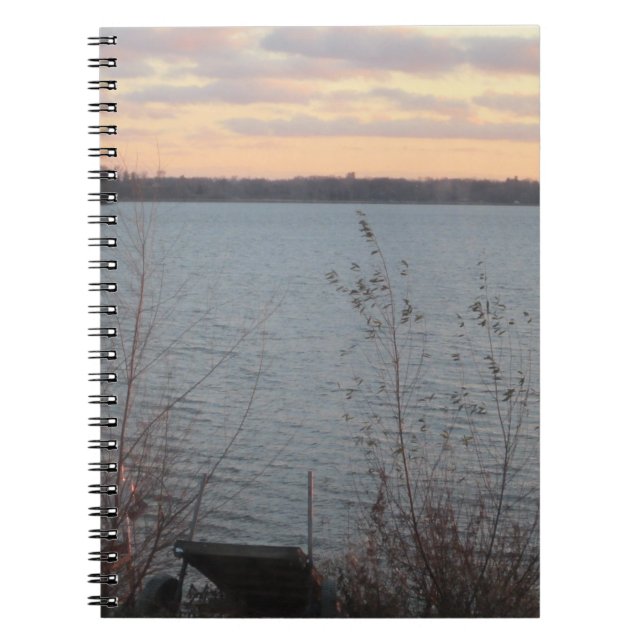 Lake Shore Sunset Notebook (Front)