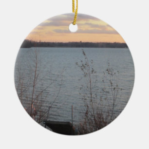 Lake Shore Sunset Ornament