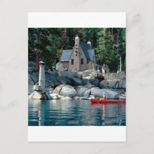 Lake Sight Seeing By Canoe Tahoe Postcard