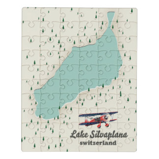 Lake Silvaplana Switzerland. Jigsaw Puzzle