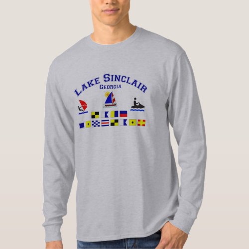 Lake Sinclair GA Signal Flags T_Shirt