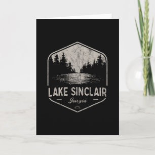 Lake Sinclair Georgia Outdoors Vintage 1  Card
