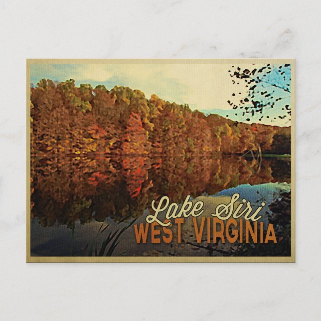 Lake Siri West Virginia Postcard (Front)