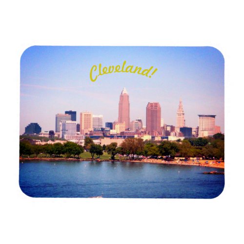 Lake Skyline Cleveland OH Magnet