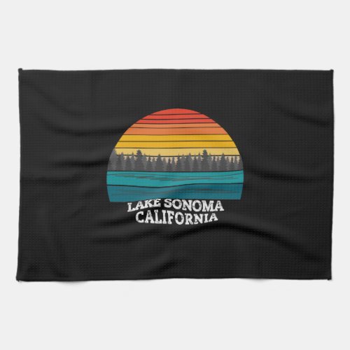 Lake sonoma California Kitchen Towel
