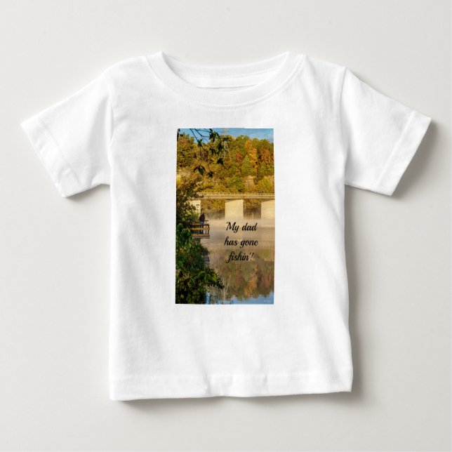 Lake Springfield Autumn Fishing Baby T-shirt (Front)
