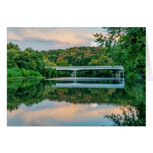 Lake Springfield Evening Tranquility Cards (Front Horizontal)
