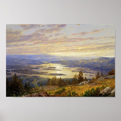 Lake Squam from Red Hill Poster