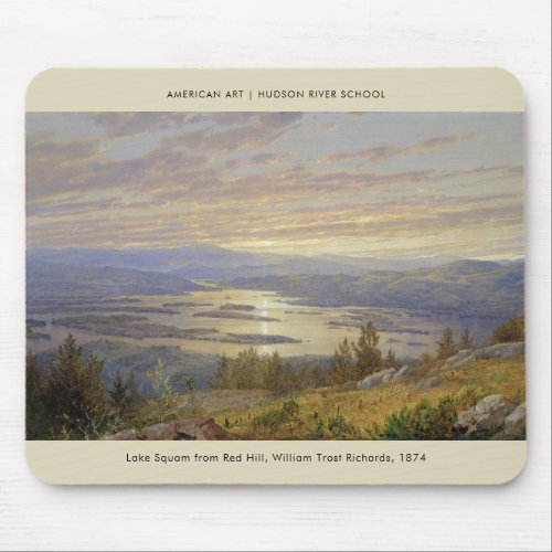 Lake Squam Red Hill Fine Art Landscape Painting Mouse Pad