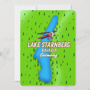 Lake Starnberg Bavaria Germany travel poster