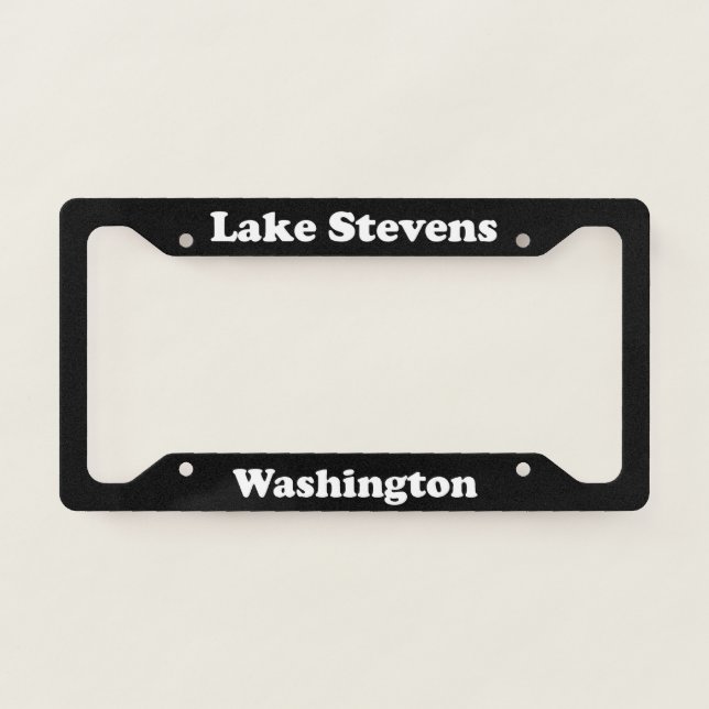 Lake Stevens WA - LPF License Plate Frame (Front)