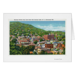 Lake Street Hill View of Business Section Cards