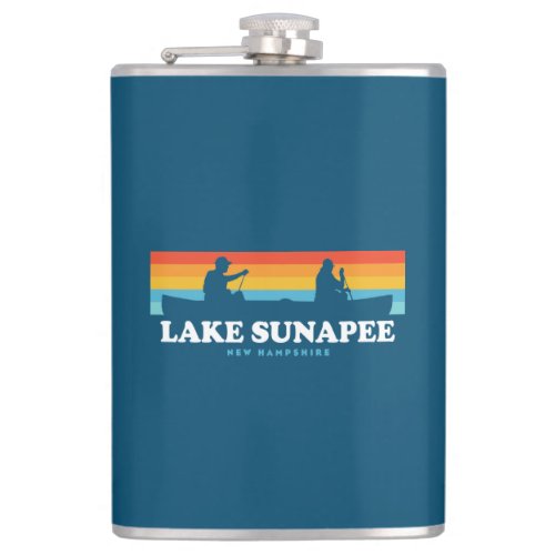 Lake Sunapee New Hampshire Canoe Flask