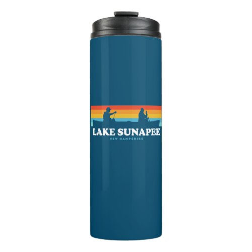 Lake Sunapee New Hampshire Canoe Thermal Tumbler