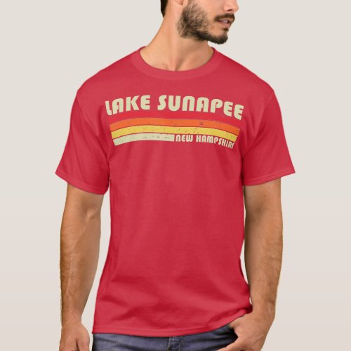 LAKE SUNAPEE NEW HAMPSHIRE Funny Fishing Camping S T_Shirt