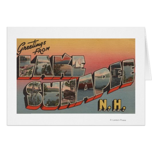 Lake Sunapee, New Hampshire - Large Letter (Front Horizontal)