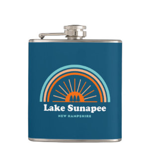 Lake Sunapee New Hampshire Rainbow Flask