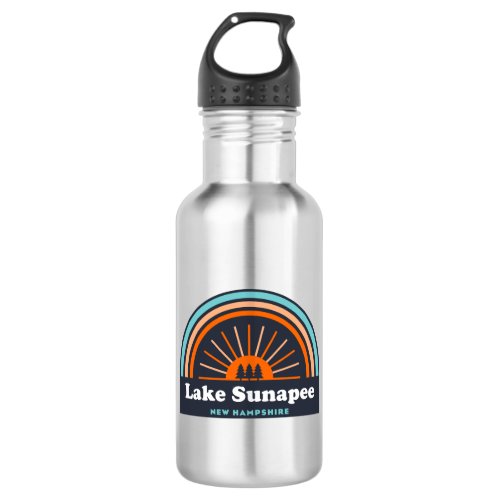 Lake Sunapee New Hampshire Rainbow Stainless Steel Water Bottle