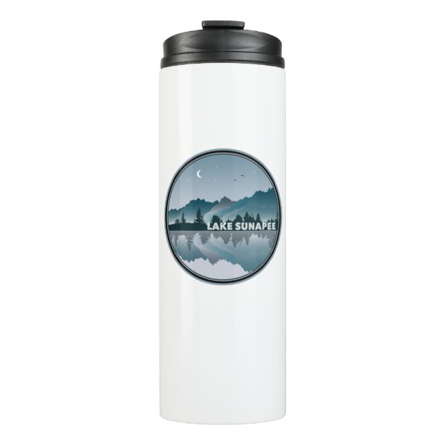 Lake Sunapee New Hampshire Reflection Thermal Tumbler (Front)