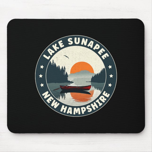 Lake Sunapee New Hampshire Sunset T Shirt  Mouse Pad (Front)
