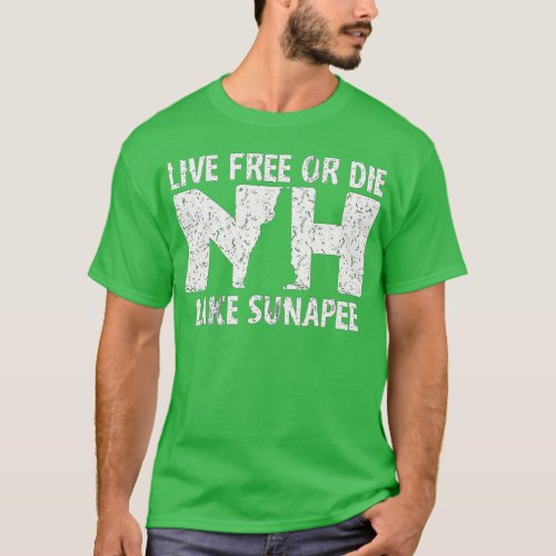 Lake Sunapee NH Live Free or Die product  T_Shirt