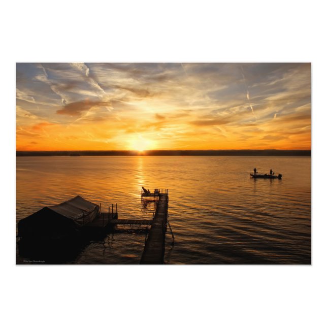 Lake Sunrise Photo Print (Front)