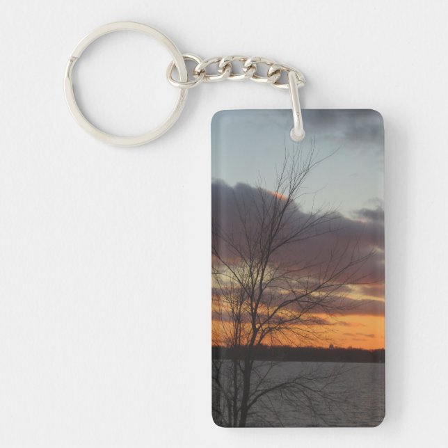 Lake Sunset Acrylic Keychain (Front)