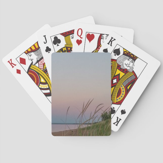 Lake Superior at Sunset Poker Cards (Back)
