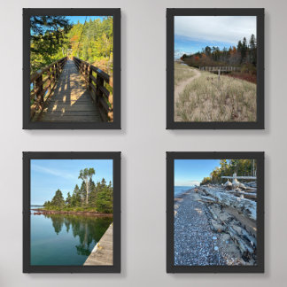 Lake Superior Bridges, Shipwreck, Pier and Beaches Wall Art Sets