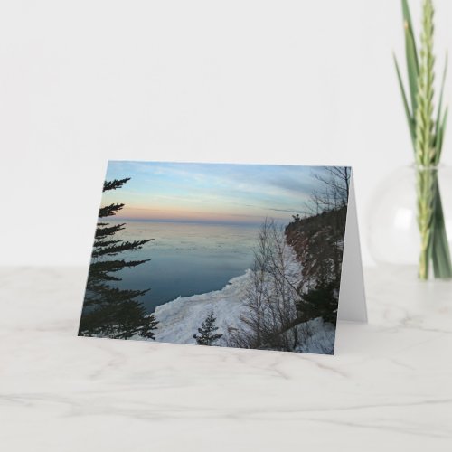 Lake Superior Cliffs Michigans Upper Peninsula Card